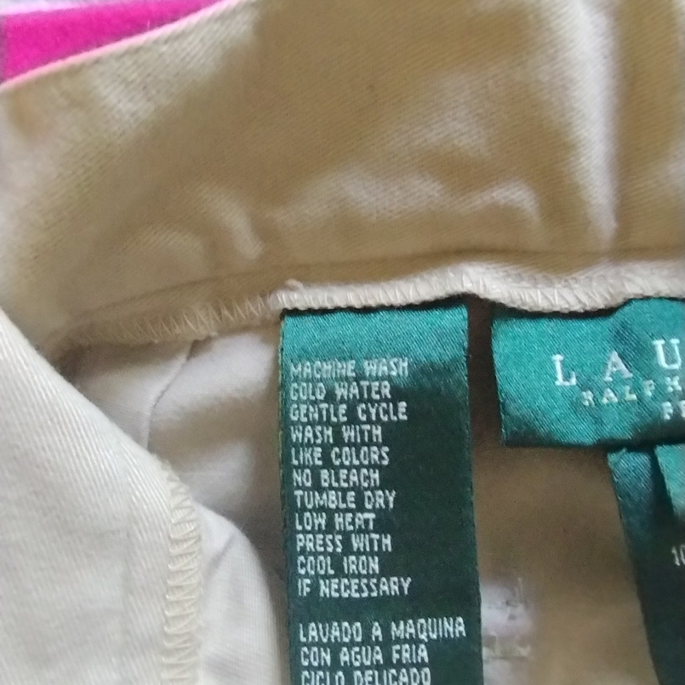 Ralph Lauren Cream Wide Leg Pants